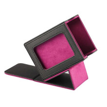 (Black Purple) Card Deck Box Holds 100 Cards Baseball Card Premium Sleeved Card Storage Box Black Green