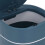 Mini Desktop Trash Can 14x13cm Blue | ABS & PP Debris Bin 12