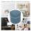 Mini Desktop Trash Can 14x13cm Blue | ABS & PP Debris Bin 8
