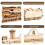 Wooden Mechanical Train Model Kits 3D Vehicle 4