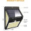 140 LED Outdoor Solar Light 3 Lighting Modes, Outdoor Solar Light Motion Sensor, 2 Pack 2