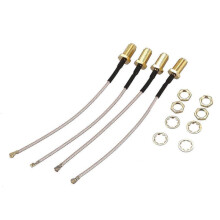 Pack of 4 RF U.FL(IPEX/IPX) Mini PCI to RP-SMA Female Pigtail Antenna Wi-Fi Coaxial -178 Low Loss C