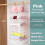 (pink A3) Storage Rack Multi-layer Storage Shelf Bedroom Wardrobe Dormitory Hanging Multi-layer-SYKJ 1