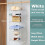 (white A5) Storage Rack Multi-layer Storage Shelf Bedroom Wardrobe Dormitory Hanging Multi-layer-SYKJ 1