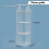 (white A6) Storage Rack Multi-layer Storage Shelf Bedroom Wardrobe Dormitory Hanging Multi-layer-SYKJ 1