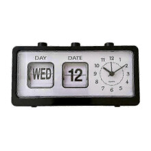 Mechanical Alarm Clock Novelty Flip Clock Desktop Digital Clock with Calendar Clock Home Decor Retr