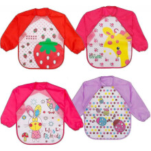 KINZON Bavoirs Filles Impermables Manches Longues Enfants Bb Bavoirs EVA Bavoirs Rglable Plastique Souple changeur de Chaleur Lger Lavable Impermable