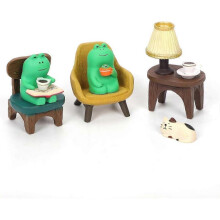 Miniature Frog Figurines, Cute Resin Frog Figurines Home Decor Mini Frog Garden Statue Funny Frog Sculpture Desk Office Decor Bedroom Birthday Gift