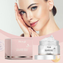 (1pcs) Collagen Night Wrapping Peel-off Mask, Overnight Collagen Face Mask for Hydrates Blackhead Remover, Exfoliating, Deep Cleansing