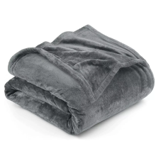 (Single, Grey) ThicK Warm Super Soft Large Blanket Faux Fur Fleece Bed ALL Size UK