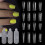 60PCS 3D Silicone Nail Forms Mould Sticker Set 5 6