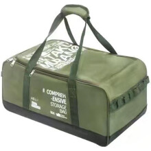 (Green) Outdoor Camping Storage Bag Carrying Case Gas Stove Canister Pot Carry Bag Picnic Bag Cookware Utensils Organizer Large Capacity (Green)