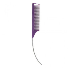 (Purple) Highlight Comb Steel Needle Tip-tail Comb Salon Perm Hair Dye Brush Anti-static