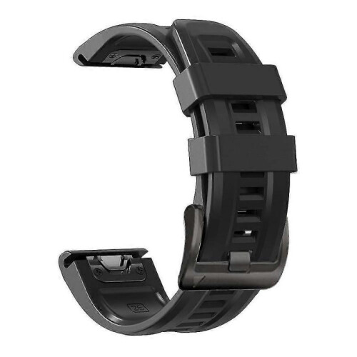 (Black) 22mm Silicone Strap For Garmin Forerunner 945 1