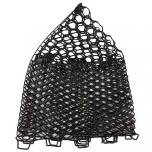 (32, Black) Fishing Landing Net Universal Wear-resistant Rubber Snag Free Fishing Landing Net Replacement for Outdoor