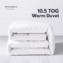(10.5 TOG DUVET, SINGLE) Luxury Duvet Quilt 10.5 13.5 15 Tog Winter Warm Night Comfort Soft Down Quilt Hypoallergenic Single Double King Bedding