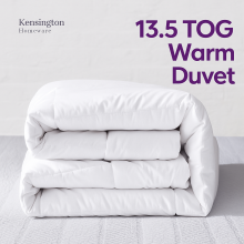 (13.5 TOG DUVET, SUPER KING) Luxury Duvet Quilt 10.5 13.5 15 Tog Winter Warm Night Comfort Soft Down Quilt Hypoallergenic Single Double King  Bedding