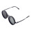 (B) Adjustable Tint Polarized Round Sunglasses with ND9 Stepless Adjustable Sunglasses for Men,1-9 Gears 1