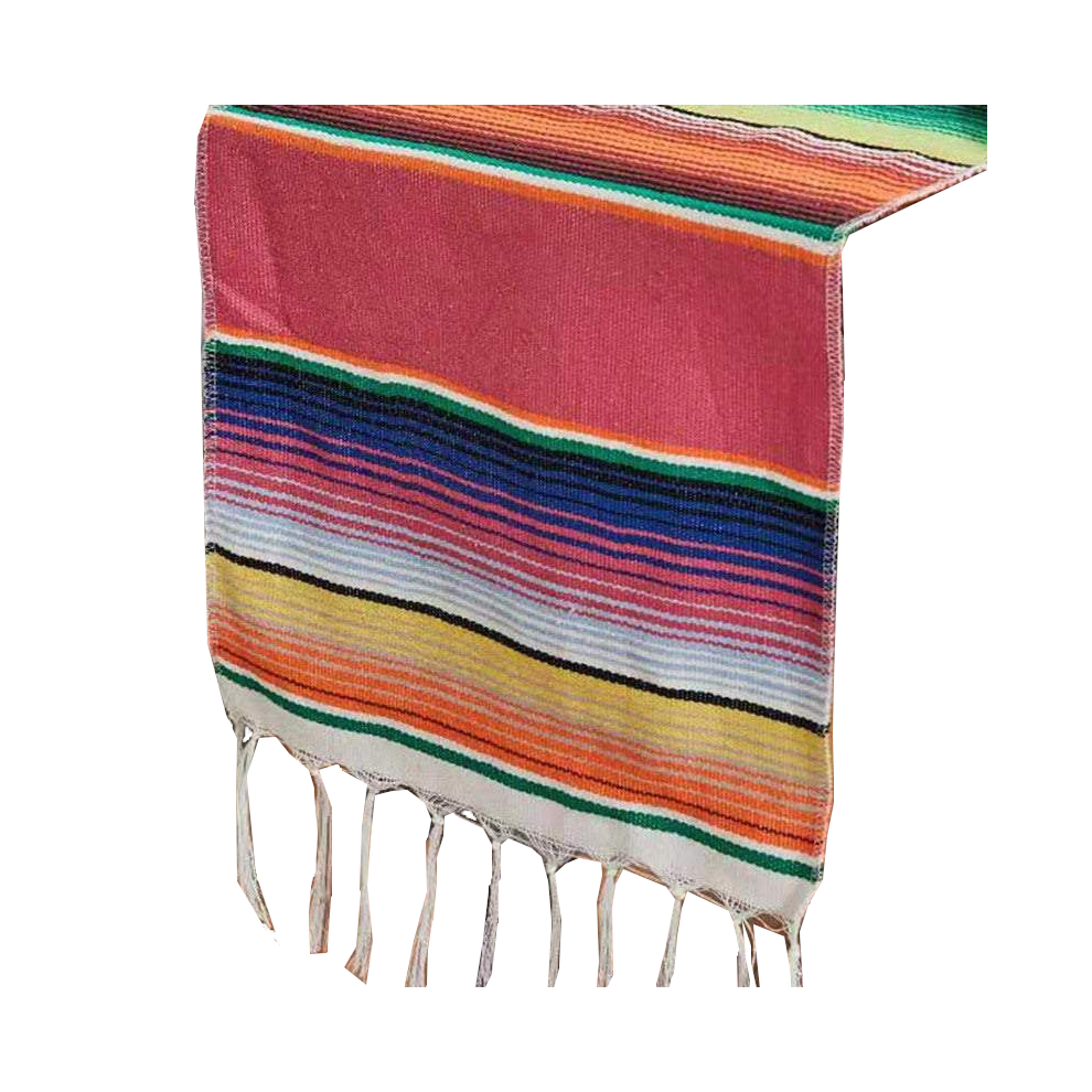 (Rose Red, Large -150 x 180cm-1) Tablecloths Vibrant Mexican Style Tassel Runner Towel-image-OPC-PFD5CDV-NEW