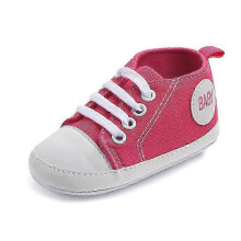 (13cm, rose Red) Baby Shoes, & Star Solid Sneaker Cotton Soft Anti-slip Sole