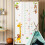Cartoon Giraffe Monkey Height Measure Wall 7