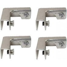 4pcs L Type Glass Fixing Clip 2 Way Glass Connectors for 6-10mm Furniture Hardware Glass Accessories