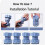 Universal leveling pad for washing machine and refrigerator (4 pcs) 4