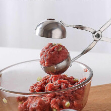 Ew Small Meatball Maker Homemade Lean Meatball Tool Geometric Shape Steel Maker Barbecue Hot Pot Bean Curd