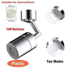 1080 Universal Rotation Faucet Sprayer Head Dual Effluent Washbasin Kitchen Robot Arm Extension Faucets Aerator Bubbler Nozzle