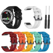 (teal) Replacement Strap For Garmin Fenix 5x 5xPlus 6x Pro, Silicone 20mm Smartwatch Wristband