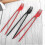 (BLACK 5pcs) 10PCS Fork Chopsticks In One, Chork 24 Count Pack Fork Chopsticks Combo 3