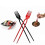 (BLACK) 10PCS Fork Chopsticks In One, Chork 24 Count Pack Fork Chopsticks Combo 1