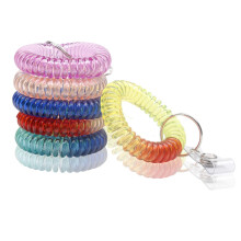 BIHRTC Packung mit 6 Stck bunter Regenbogen, allmhlich wechselnde Farben, flexibles Spiralarmband fr Arbeit und Freizeit, hochwertiger elastischer
