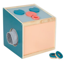 Sensorische en tactiele doos - Small foot company - Sensorisch - 4 zintuigen - Hout - Mix