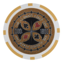 Brybelly Holo Inlay Poker Chips Heavyweight 14 -GRAM Clay Composite - Pachet de 50 (10000 USD Orange)