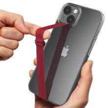 Impugnatura per telefono cellulare Sinjimoru con clip a forma di C, cinturino in silicone per custodia del telefono con clip come supporto ad ane