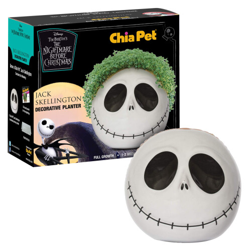 Chia Pet Η Εφιαλτική Νύχτα πριν τα Χριστούγεννα - Τζακ Σκέλιγκτον με Πακέτο Σπόρων