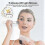 Electric Led Light Therapy Microneedle Derma Roller Skin Care Device-white 11