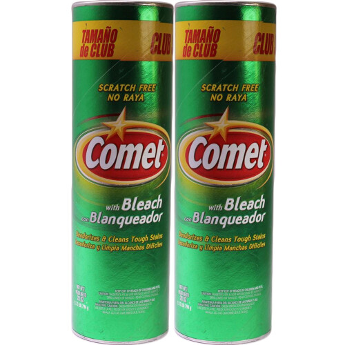 Comet Cleanser with Bleach 28 ounce (Pack of 2)
