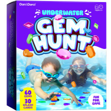 Dan&Darci Pool Gem Hunt Diving Game for Kids - Pools Toys for Kid Ages 6 7 8 9 10 11 12 Year Old - Water Games Swimming Dive Toy - Gifts for Girls, Bo