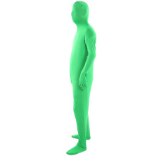 Traje de cuerpo entero cromakey verde para adultos unisex para rodaje material elástico 160 cm
