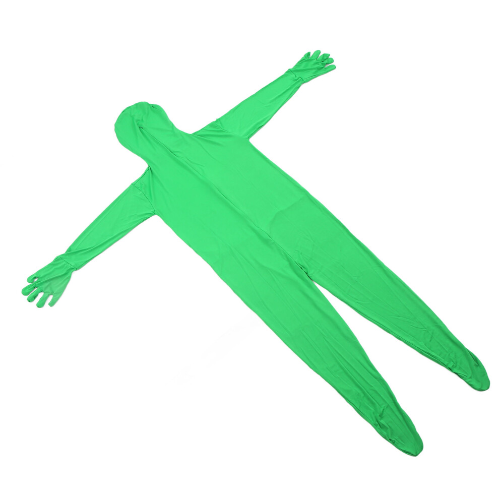 Chromakey Bodysuit Unisex Adult Costume For Shooting 180Cm Stretch Fabric Green 8031344452820