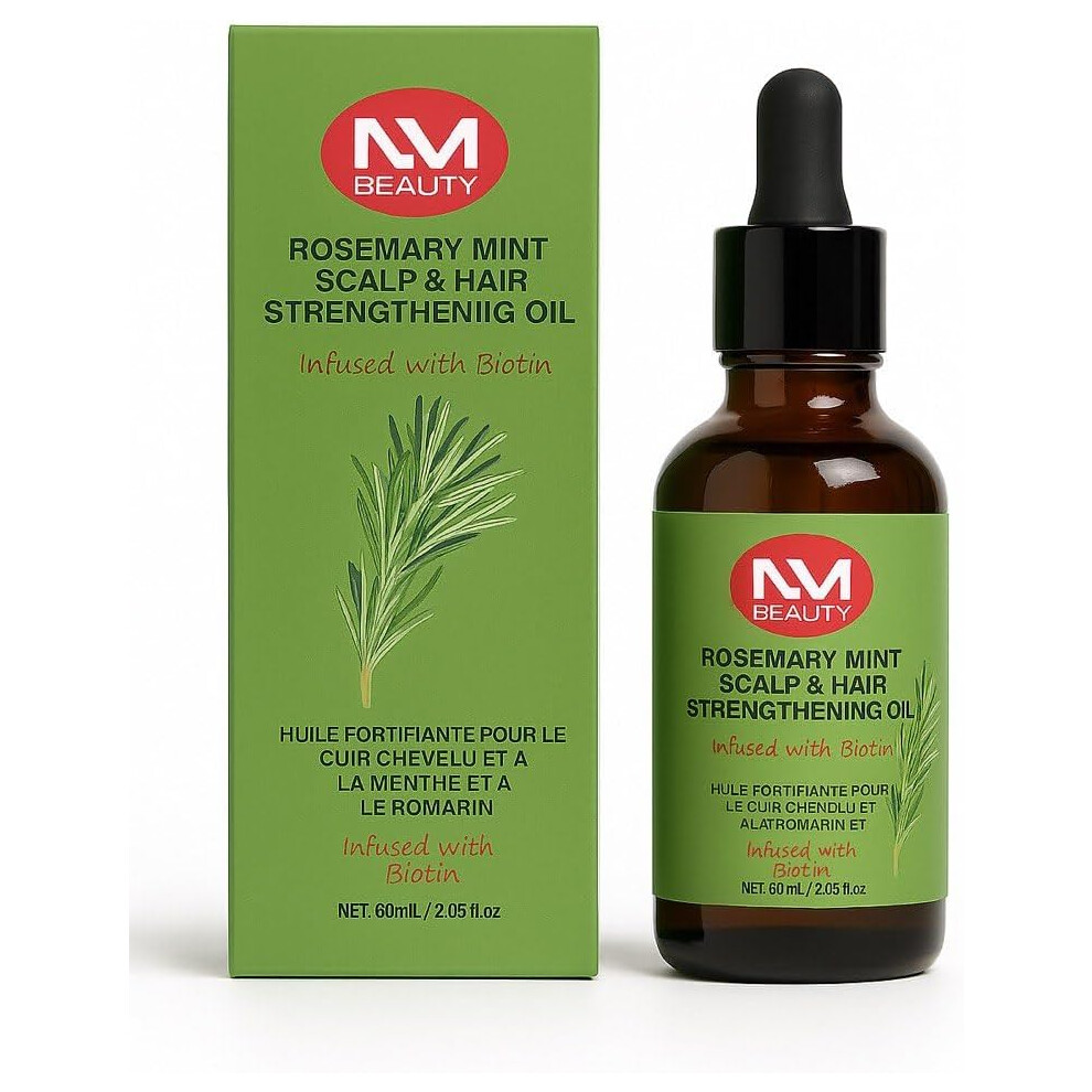 Nmb Nm Beauty Natural Organics Rosemary Mint Scalp & Hair Oil, 60Ml