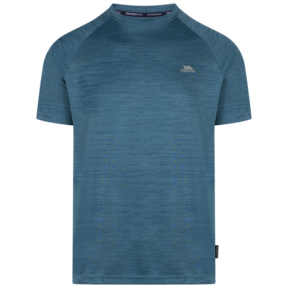 (M, Bondi Blue Marl) Trespass Mens Activewear Top Quickdry Leecana-image-OPC-PFWTBDX-NEW