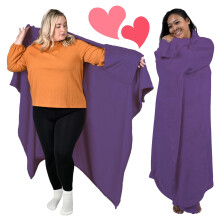 Womens Wearable Blanket with Sleeves - Valentines Day Gifts for Her Wife - Purple Wearable Blanket for Adult - Purple Gifts for Women and Men, Gifts f