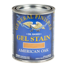 General Finishes Gel Stain pe bază de ulei, 1 pint (473 ml) – Stejar american – aspect frecat manual, ușor