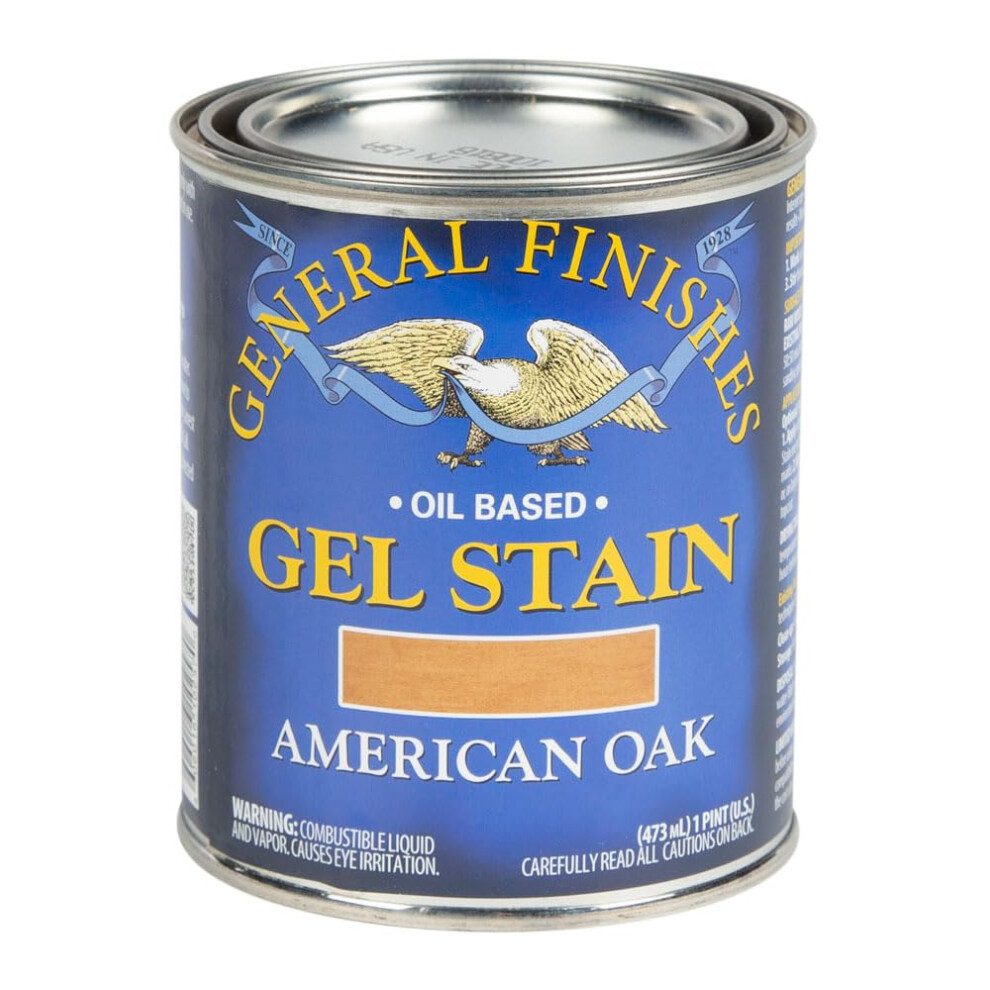 General Finishes Oil Base Gel Stain 1 Pint American Oak