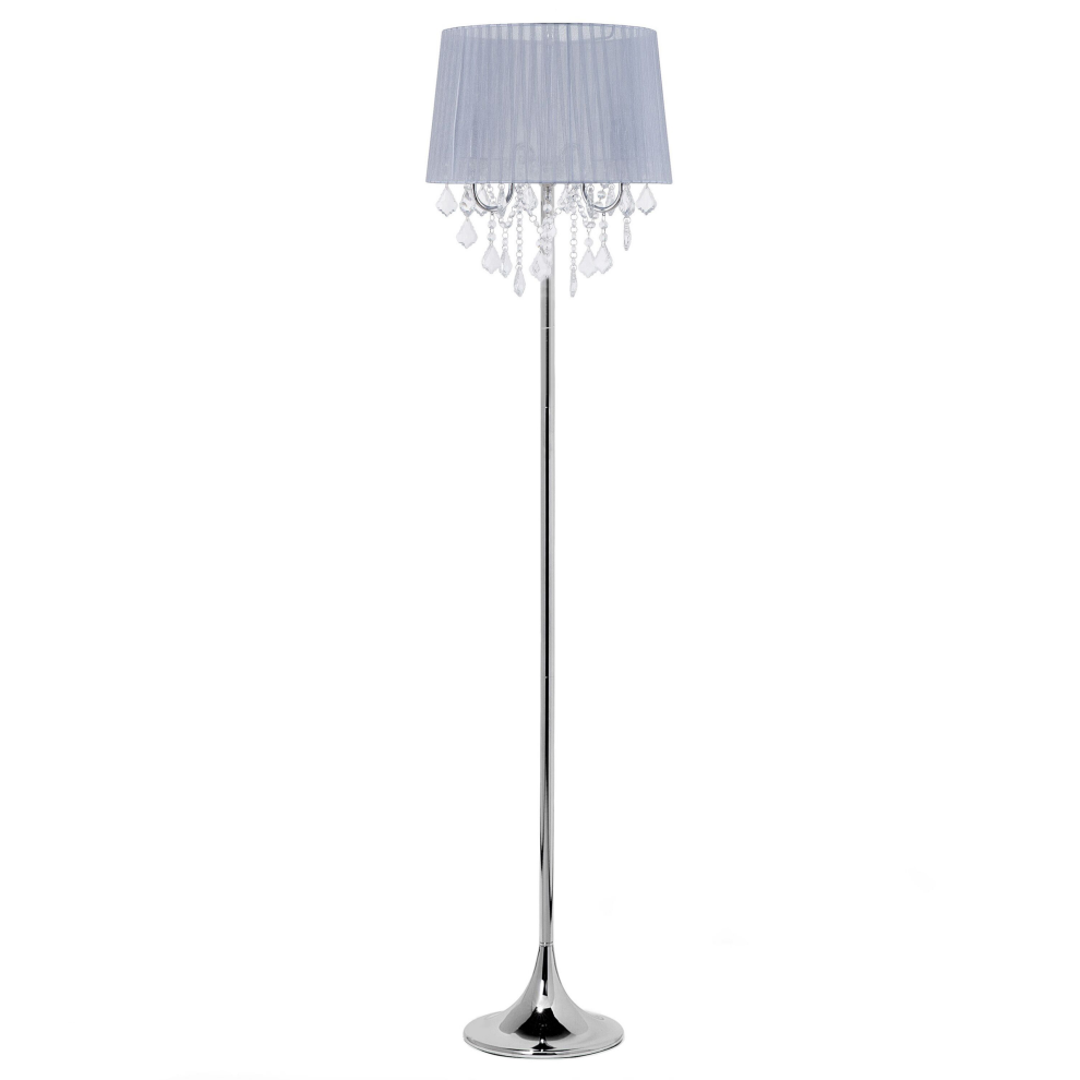 Floor Lamp EVANS Metal Light Grey