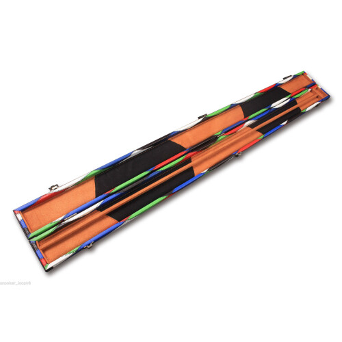 Handmade 3/4 Deluxe Patchwork Style Snooker Cue Case - Diamond Style 1