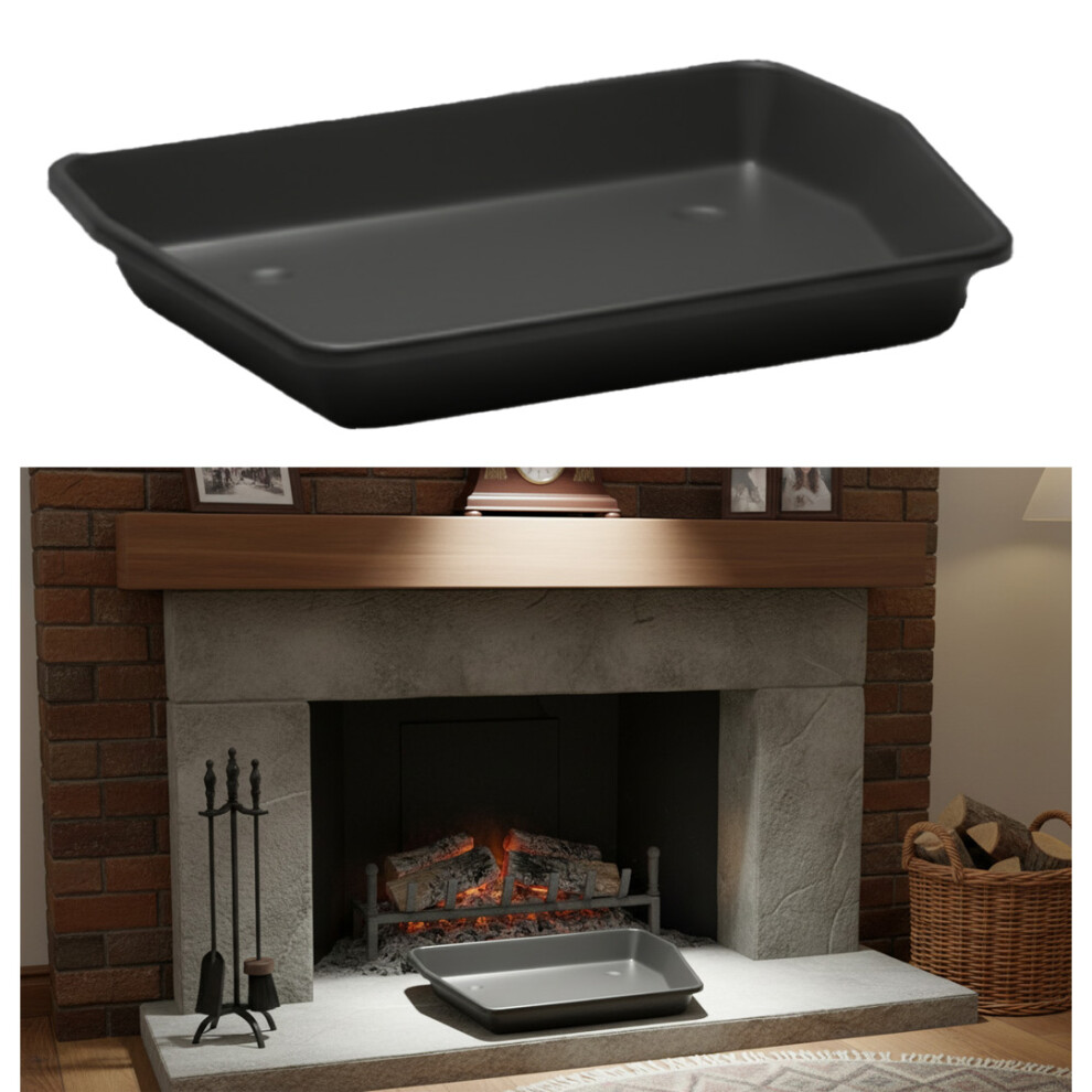 Almineez Coal 11" Fireside Ash Pan Fireplace Grate Tray Ashpan Carrier Catcher Log Burner